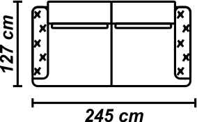 Canapea Chester 3L