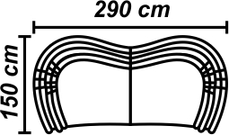 Canapea 4L 2 Șezlonguri