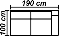 Canapea 2,5L Fixă 1B S/D